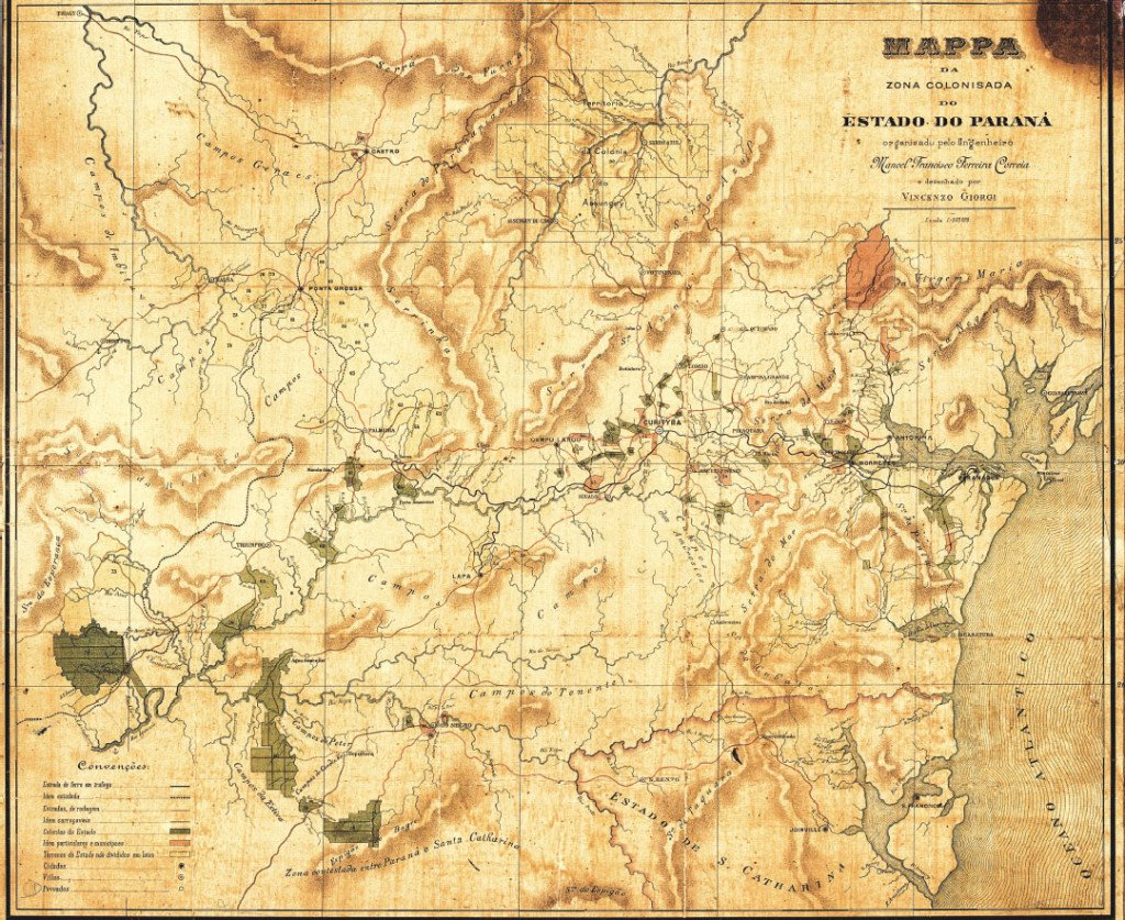 mapa paraná 1892