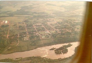 tibagi em 1974 aérea