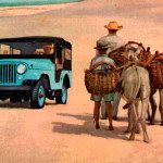 jeep azul anúncio 1960
