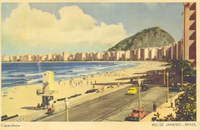 rj ------ Av. Atlântica, em Copacabana - Década de 60