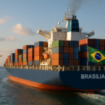 navio brasileiro no porto